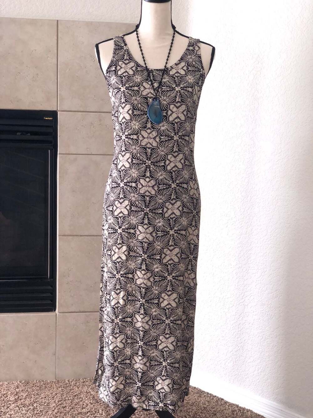 Chico's Design Vintage Batik Print Sleeveless Dress